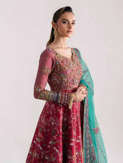 Republic WomensWear Luxury Embroidered Raw Slik Unstitched 3Pc Suit - Floriane