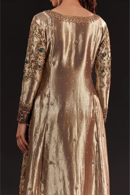 Usama Silk Gilded Mosaic Luxury Silk Embroidered 3Pc Unstitched Suit