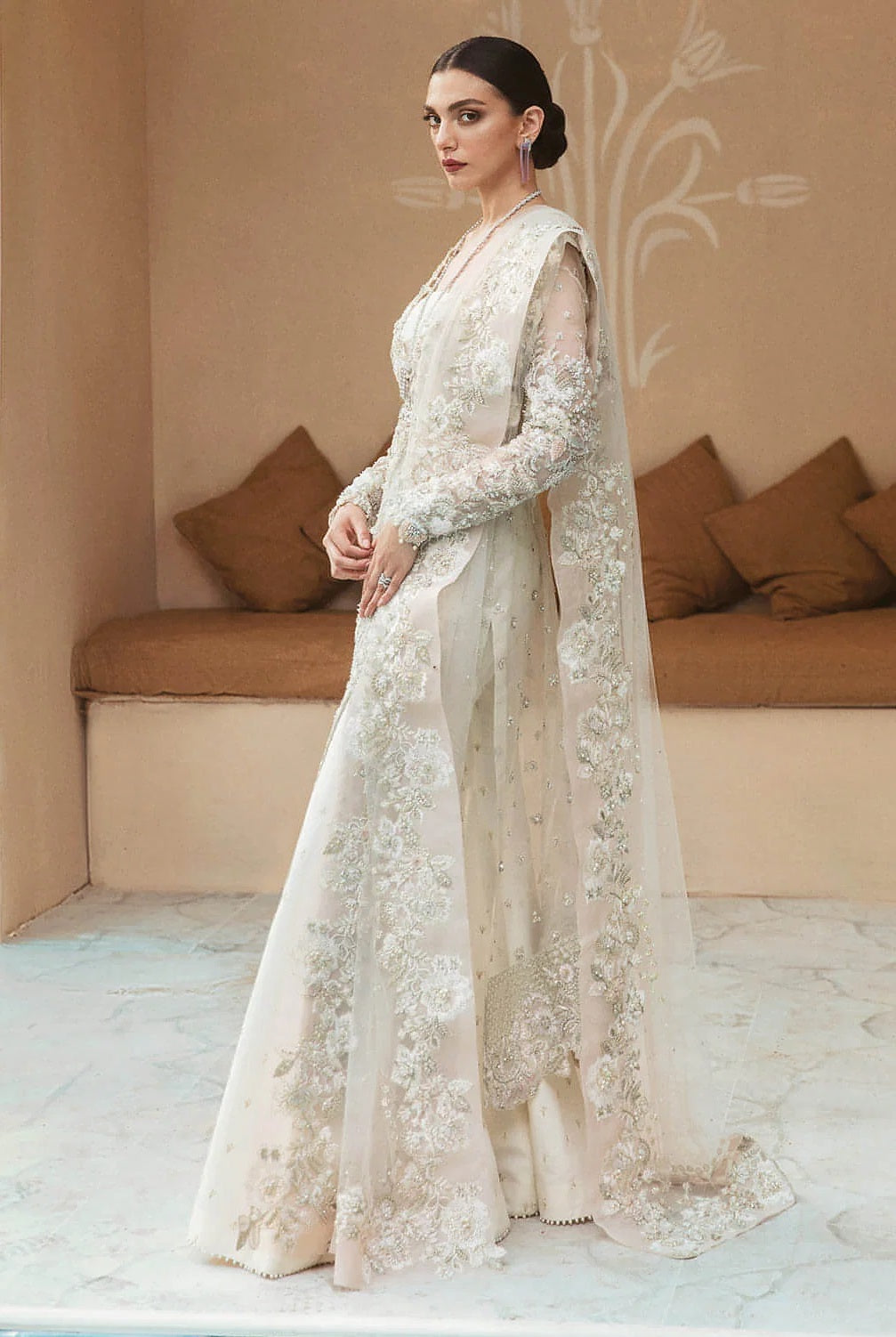 Soraya Luxury Organza Embroidered Unstitched 3PC Suit - Anya