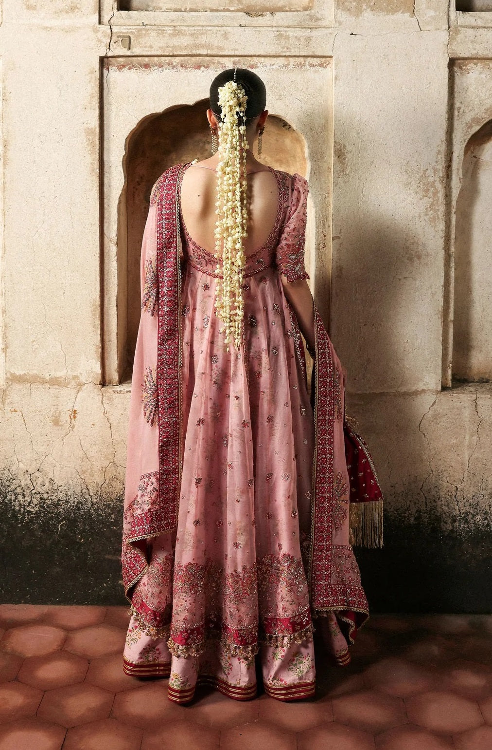 Hussain Rehar Luxury Organza Embroidered Unstitched 3PC Suit Roshanara