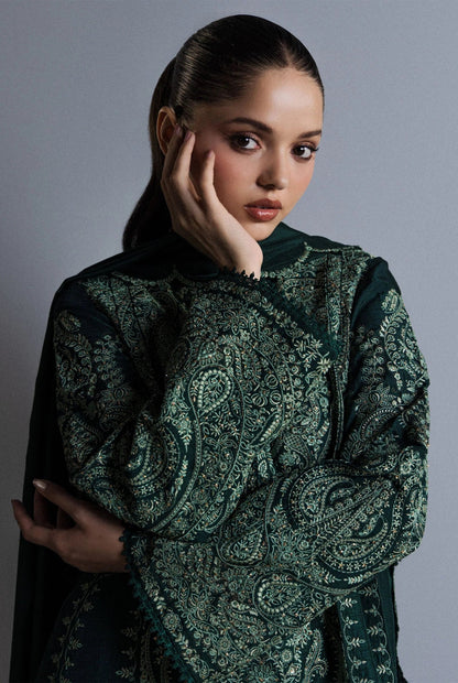 Zara Shahjahan Luxury Lawn Embroidered 3Pc Unstitched/Stitched Suit - Zehra