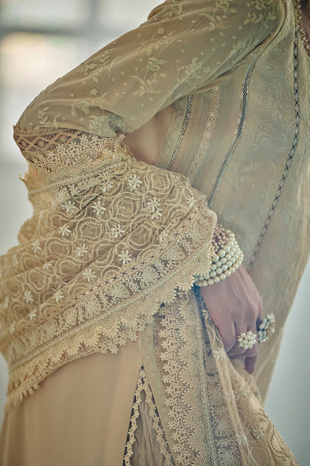 Sobia Nazir Lawn Embroidered 3 Piece Unstitched | Pure Chiffon Duppatta