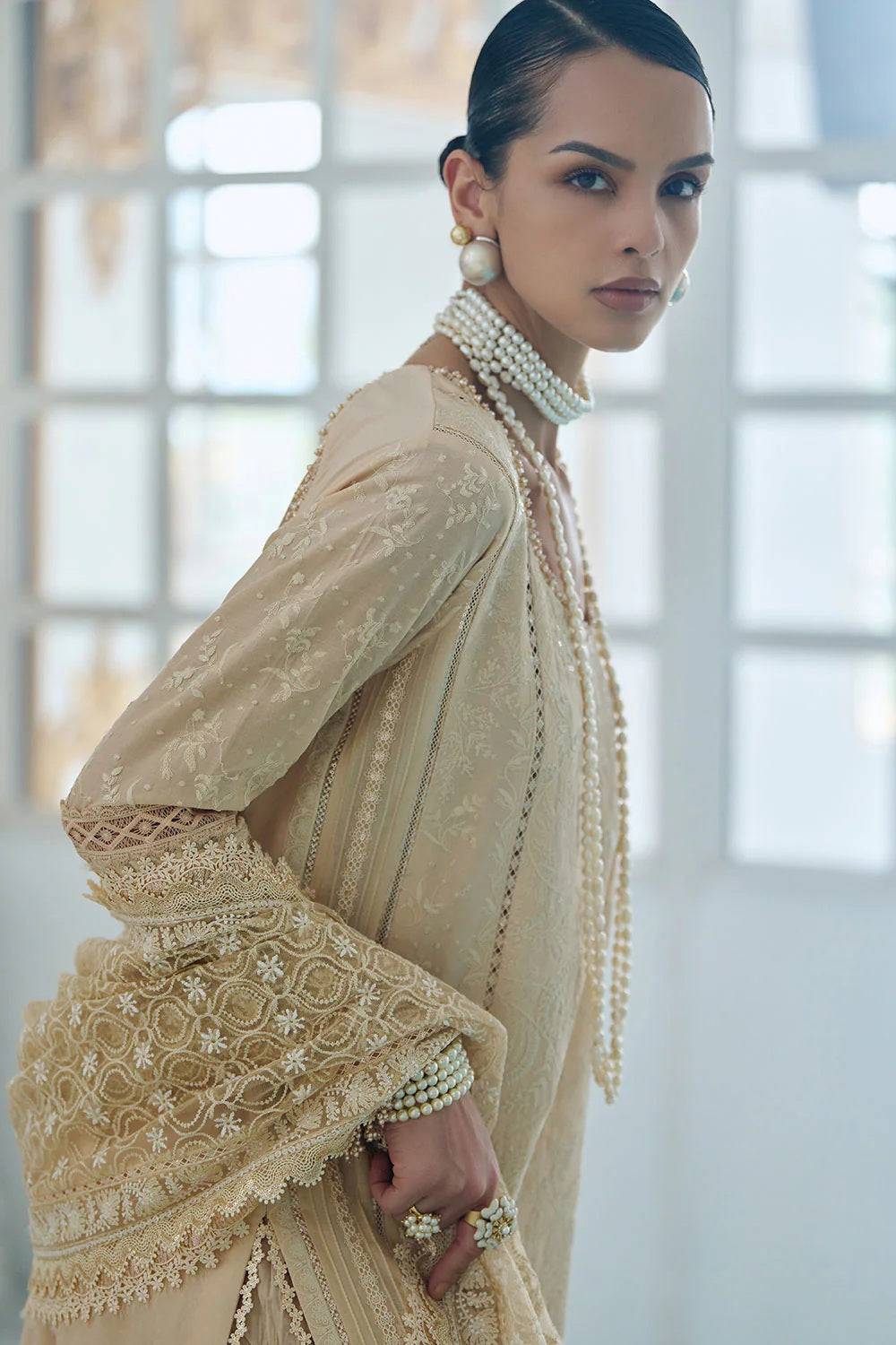 Sobia Nazir Lawn Embroidered 3 Piece Unstitched | Pure Chiffon Duppatta