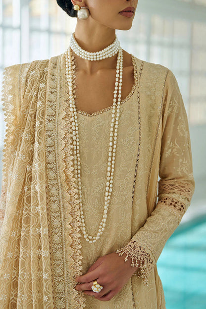 Sobia Nazir Lawn Embroidered 3 Piece Unstitched | Pure Chiffon Duppatta