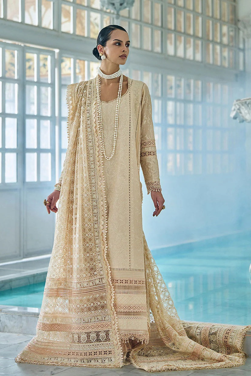 Sobia Nazir Lawn Embroidered 3 Piece Unstitched | Pure Chiffon Duppatta