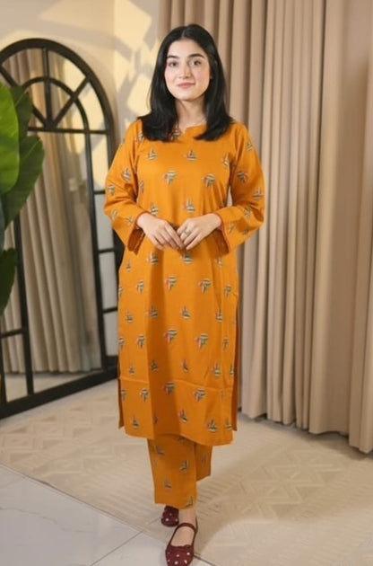 Meher - Stitched 2PC Dhanak Embroidered