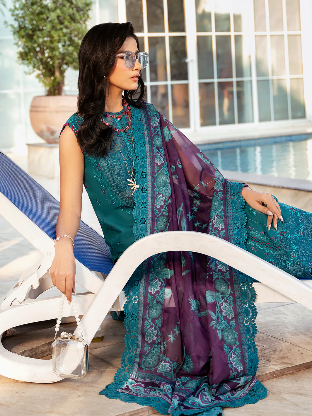 Bin Ilyas Luxury Lawn Embroidered Unstitched Collection KAYRA