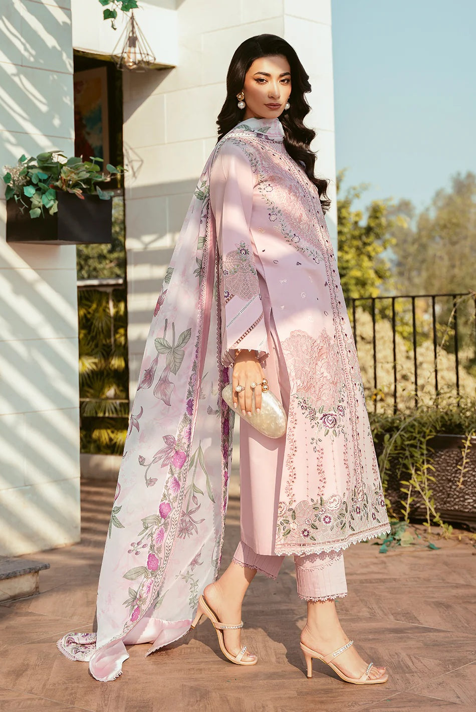 Bin Ilyas - Luxury Lawn Embroidered 3 Piece