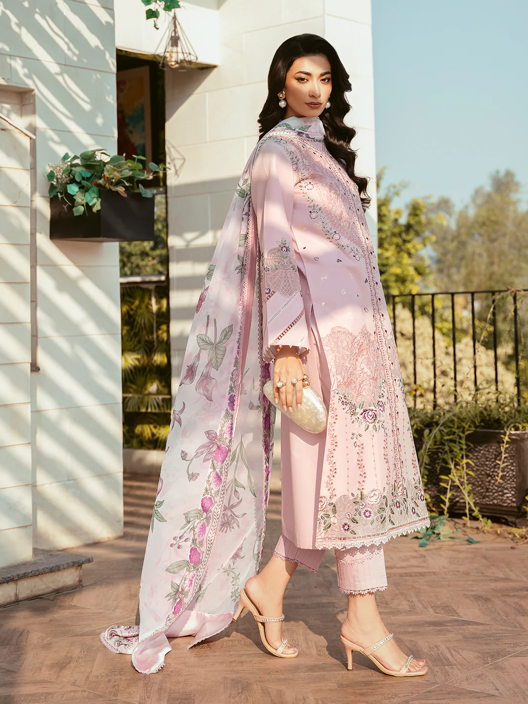 Bin Ilyas Luxury Lawn Embroidered Unstitched Collection