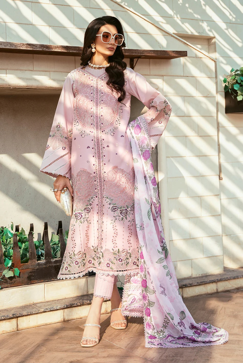 Bin Ilyas - Luxury Lawn Embroidered 3 Piece