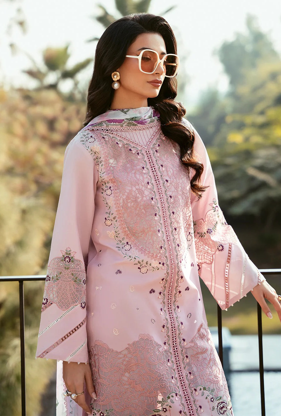 Bin Ilyas - Luxury Lawn Embroidered 3 Piece