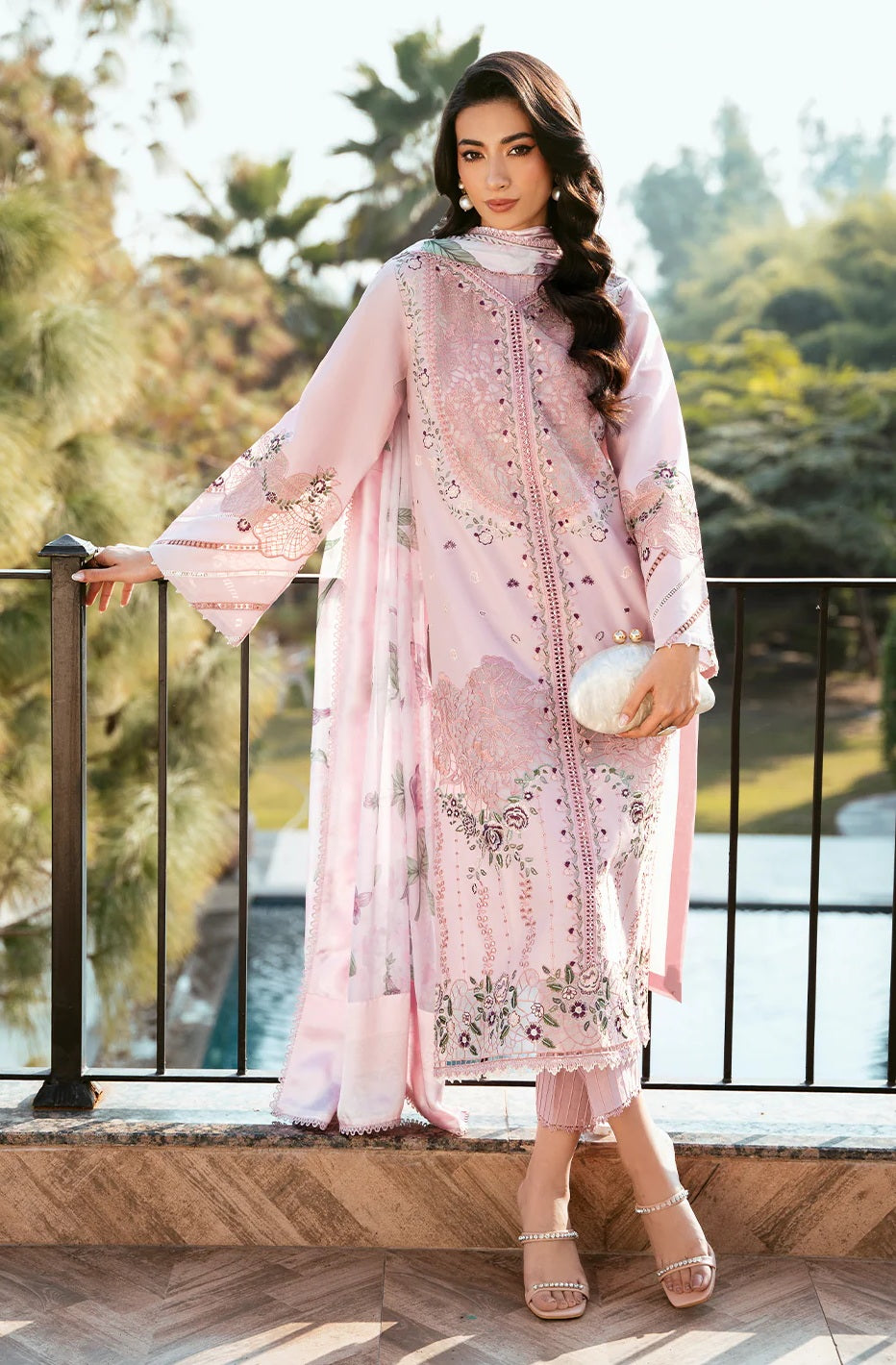 Bin Ilyas - Luxury Lawn Embroidered 3 Piece