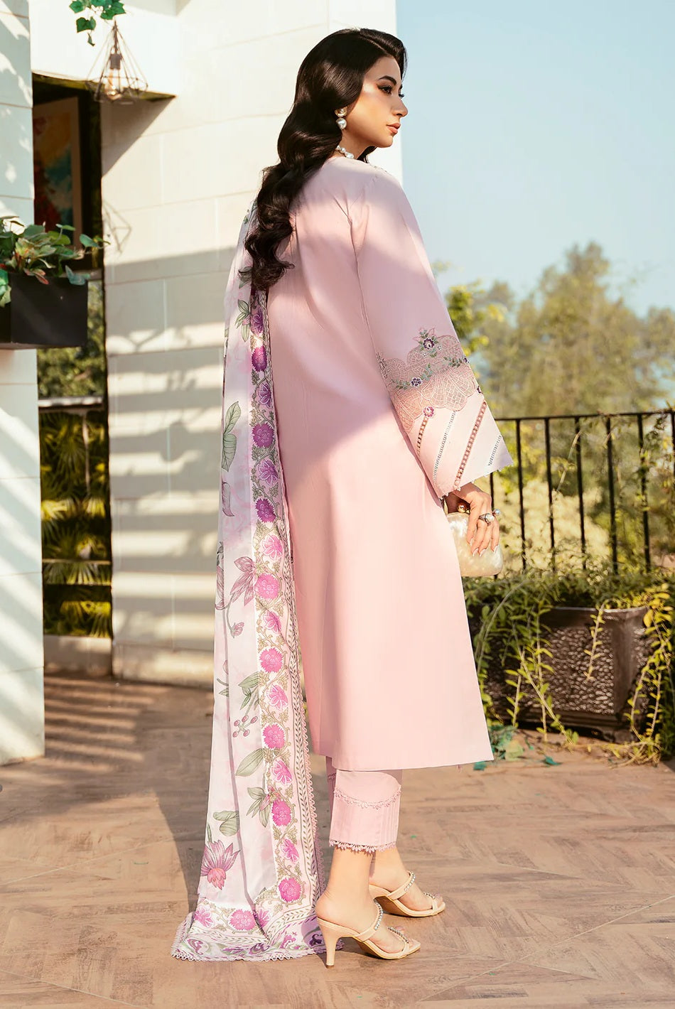 Bin Ilyas - Luxury Lawn Embroidered 3 Piece