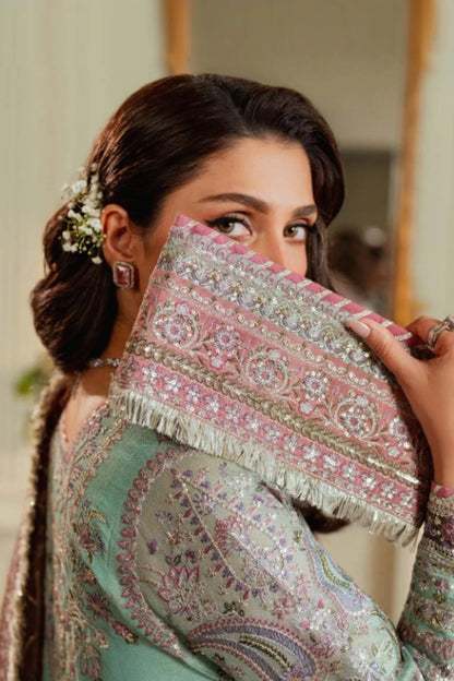 Baroque - BQU - Luxury Pure Chiffon Embroidered 3 Piece Unstitched