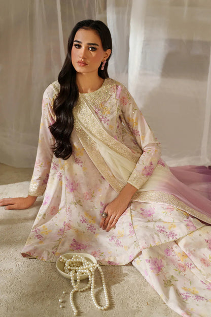 Iznik Lawn Embroidered & Printed 3 Pc Unstitched Suit Formals