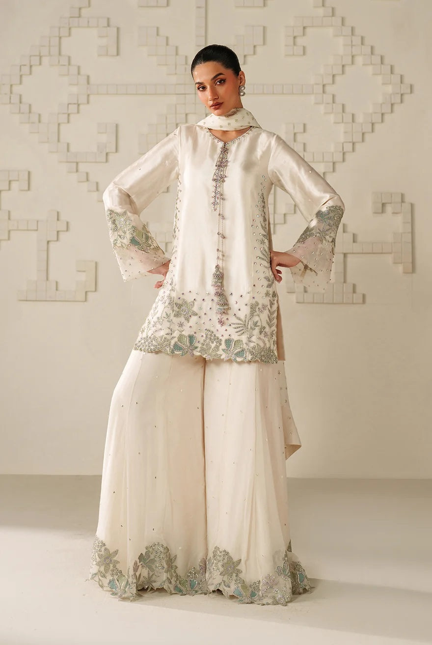 Iznik Luxury Embroidered Chiffon 3Pc Unstitched Suit