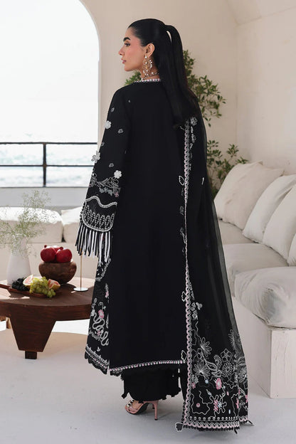 Qalamkar - 3PC Unstitched Lawn Embroidered Shirt with Digital Printed Dupatta and Trouser