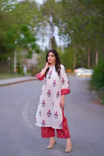 Urge 2PC Unstitched Lawn Printed Shirt with Printed Trousers