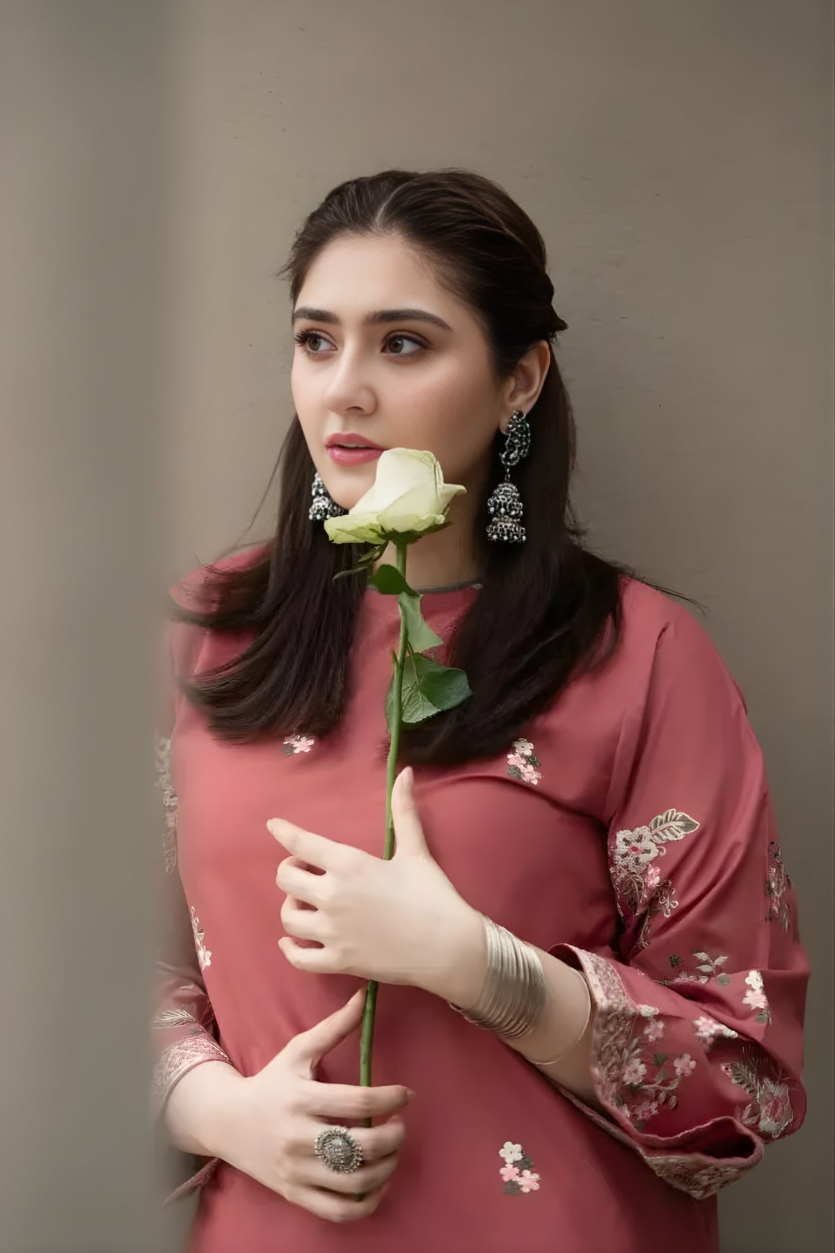 Urge - 2PC Unstitched Lawn Embroidered Shirt with Lawn Trousers