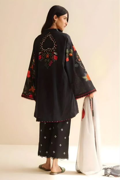 Coco by Zara Shah Jahan - 3PC Banadora Lawn Printed Shirt with Printed Voil Dupatta (Unstitched)