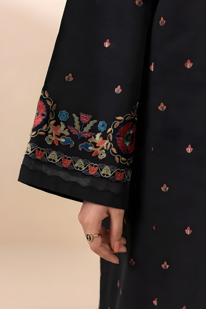 Sapphire - 3PC Unstitched Khaddar Embroidered Front with Digital Printed Dupatta and Trouser