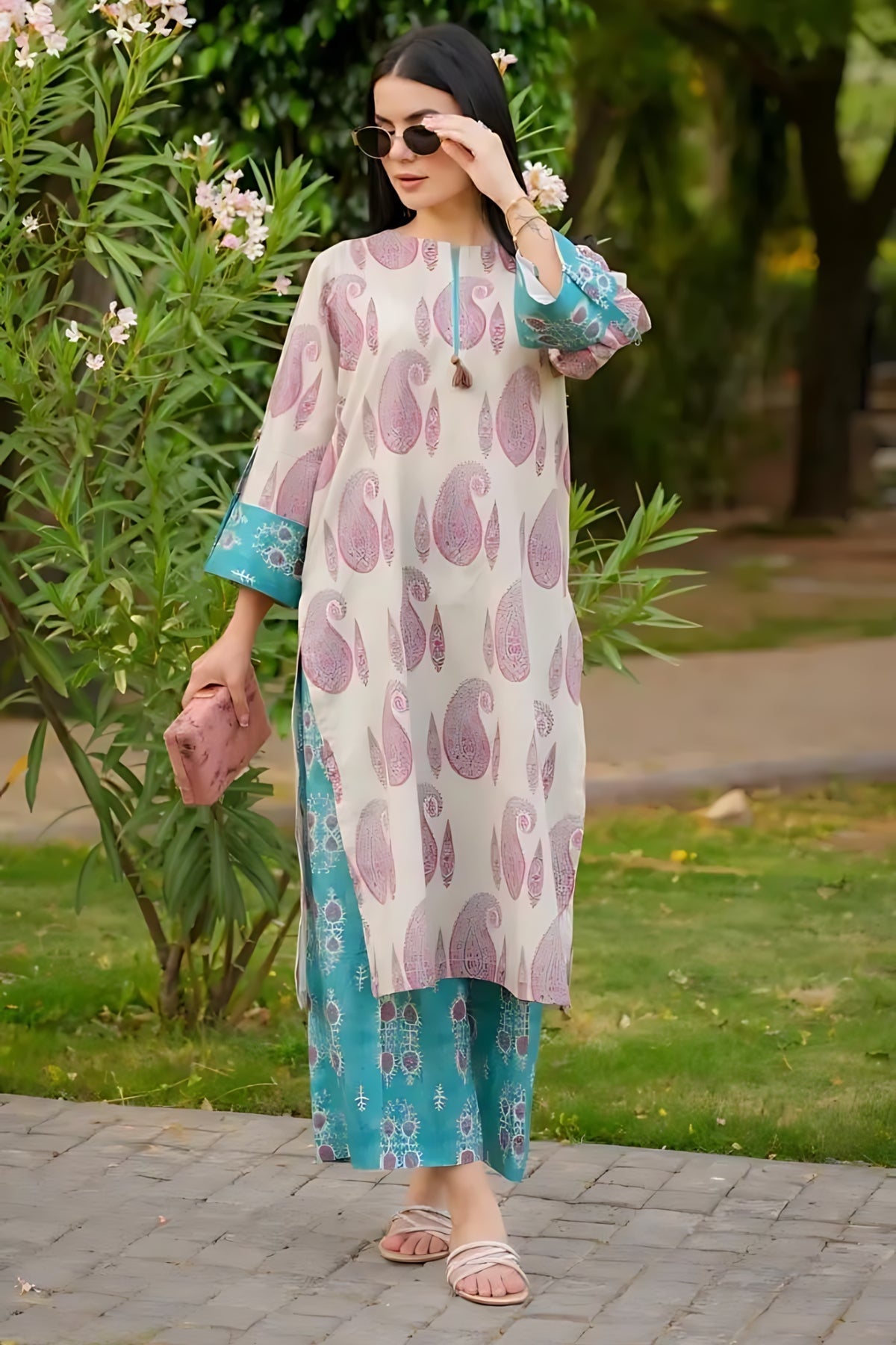 Urge 2PC Unstitched Lawn Printed Shirt with Printed Trousers