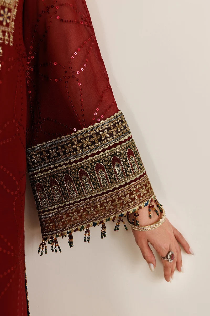 Jazmin Luxury Chiffon Embroidered 3Pc Unstitched Suit