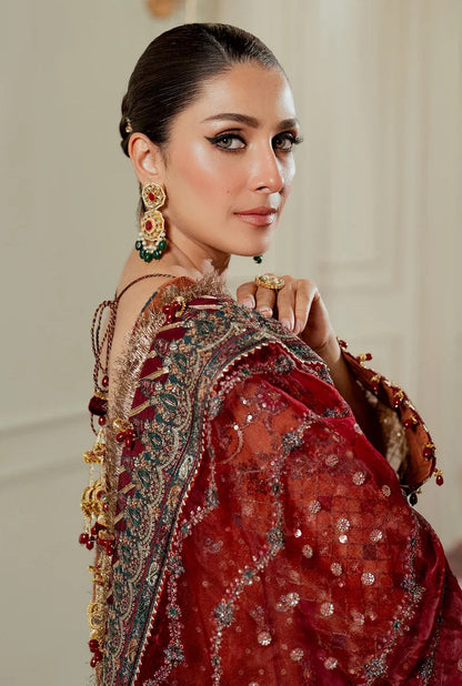 Baroque Luxury Chiffon Embroidered 3Pc Unstitched Suit