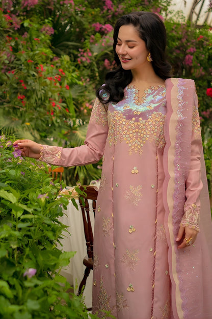 Rang Rasiya - 3PC Unstitched Lawn Embroidered Shirt with Cotton Net Dupatta and Trouser