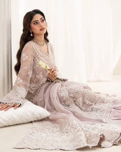 Ela Luxury Organza Embroidered Unstitched 3PC Suit