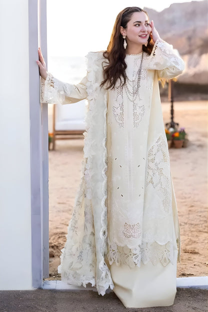 3PC Lawn Embroidered Shirt with Printed and Digital Printed Dupatta (Unstitched)