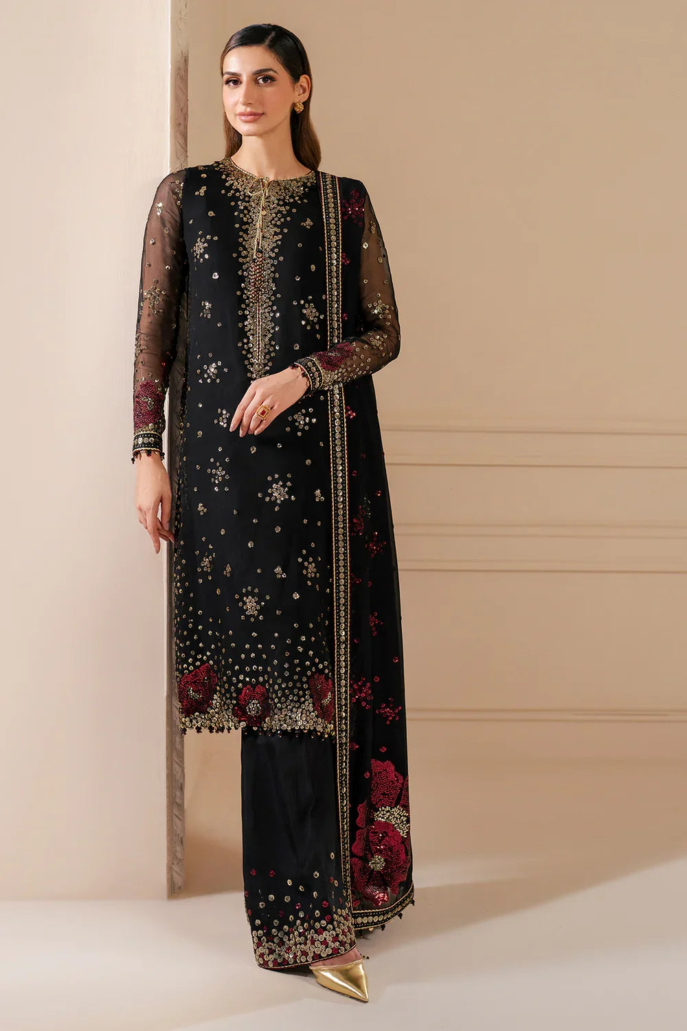 Jazmin Luxury Chiffon Embroidered Collection Unstitched