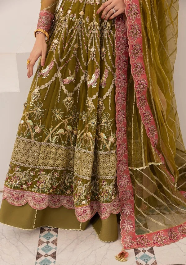Mirha Imran Hennay Luxury Net Embroidered 3Pc Unstitched Suit