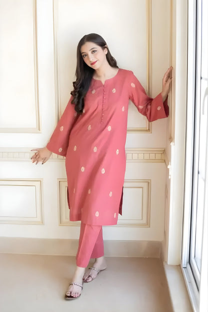Aisling - 3PC Unstitched Dhanak Embroidered Shirt with Dhanak Dupatta and Trouser