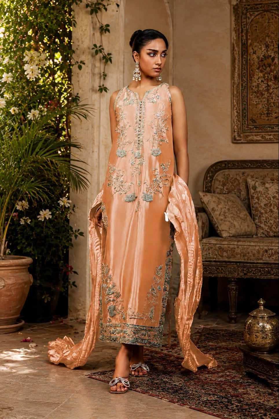 Ayesha Somaya Luxury Myssori Embroidered 3Pc Unstitched