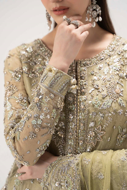 Mari B Luxury Embroidered Organza Unstitched 3Pc Suit Serelia