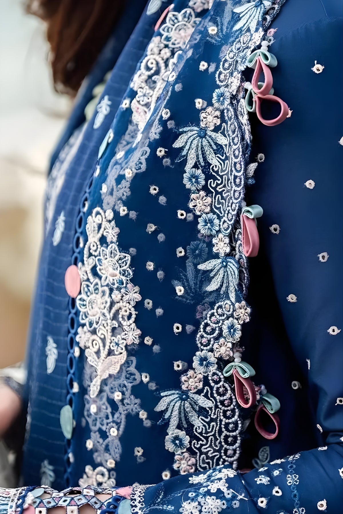 Qalamkar 3PC Lawn Embroidered Shirt with Embroidered Chiffon Dupatta (Unstitched)