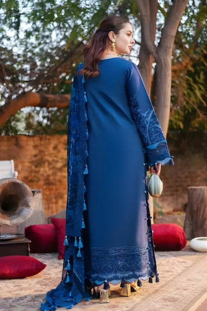 Jade - 3PC Lawn Embroidered Shirt with Monar Digital Printed Dupatta (Unstitched)