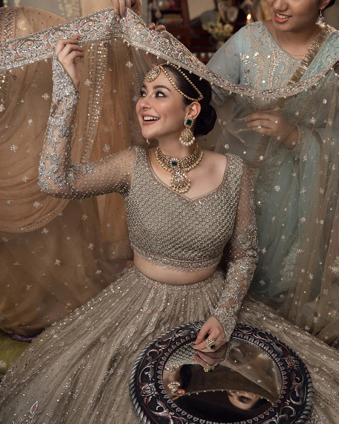 MAH Wedding Couture Net Embroidered Unstitched Collection