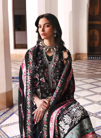 Republic WomensWear Reine Luxury Embroidered Lawn Unstitched 3Pc Suit D - Elia