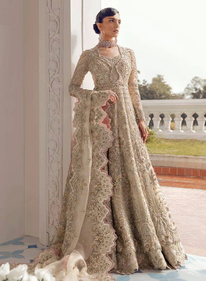Suffuse Luxury Net Embroidered 3Pc Unstitched Suit - Alena
