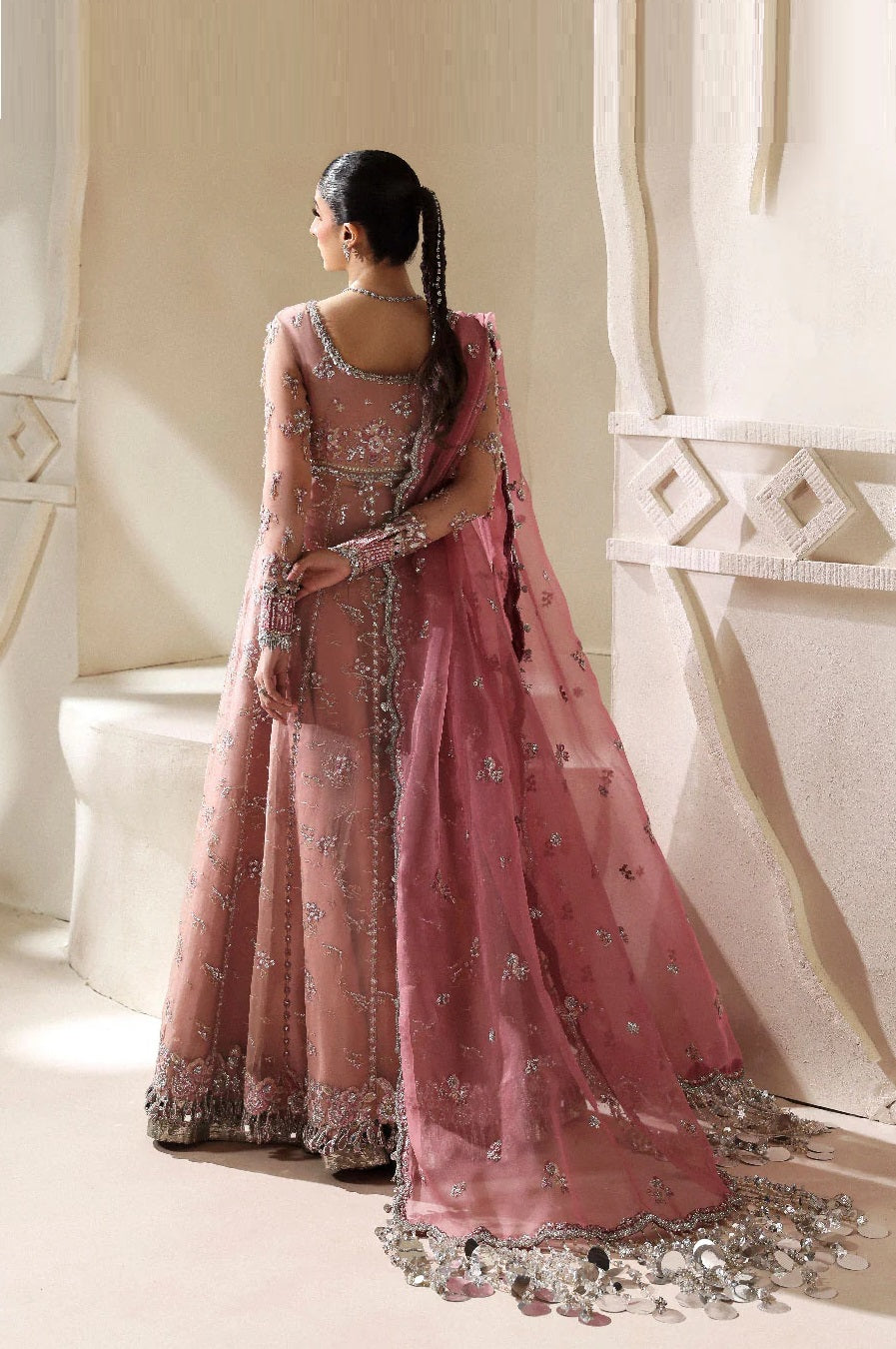 Republic Womenswear Luxury Organza Embroidered 3Pc Unstitched Suit Juliane