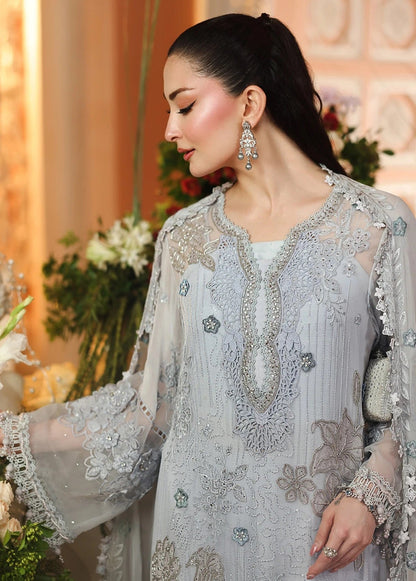 Maria.B Royale Tea Affair - Luxury Embroidered Pure Chifon Unstitched 3Pc Suit