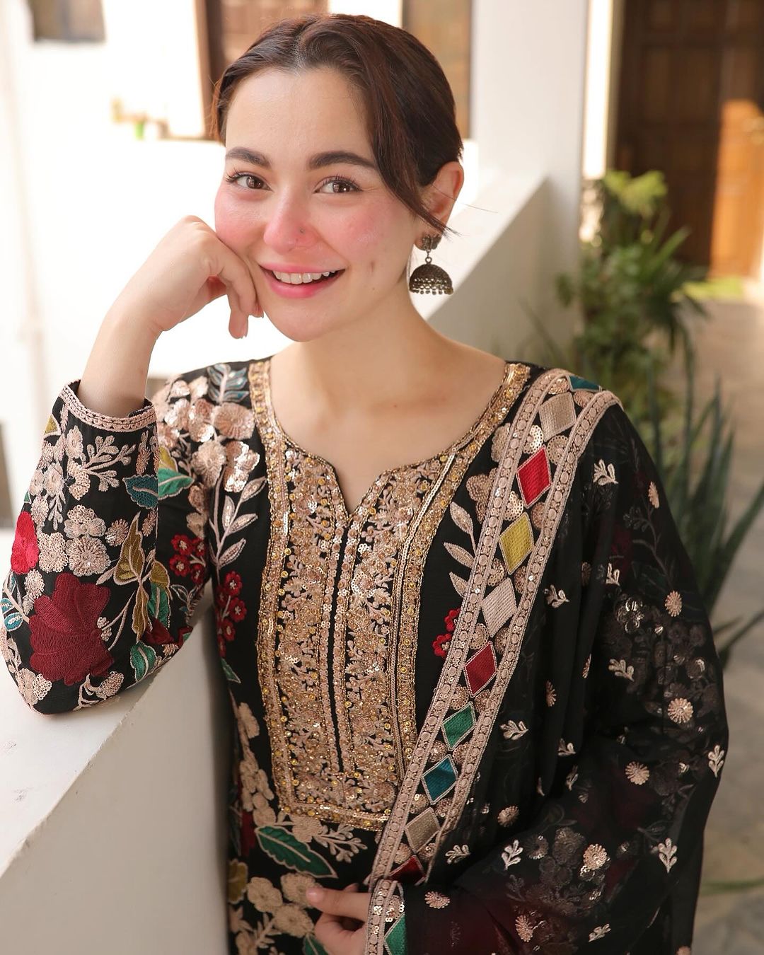 Haseen’s Mehnaaz Black Luxury Lawn Collection Unstitched