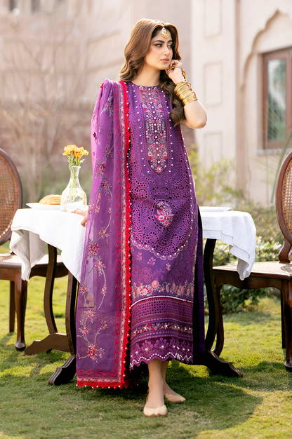 Bin Ilyas Luxury Lawn Embroidered 3 Piece DilBaro