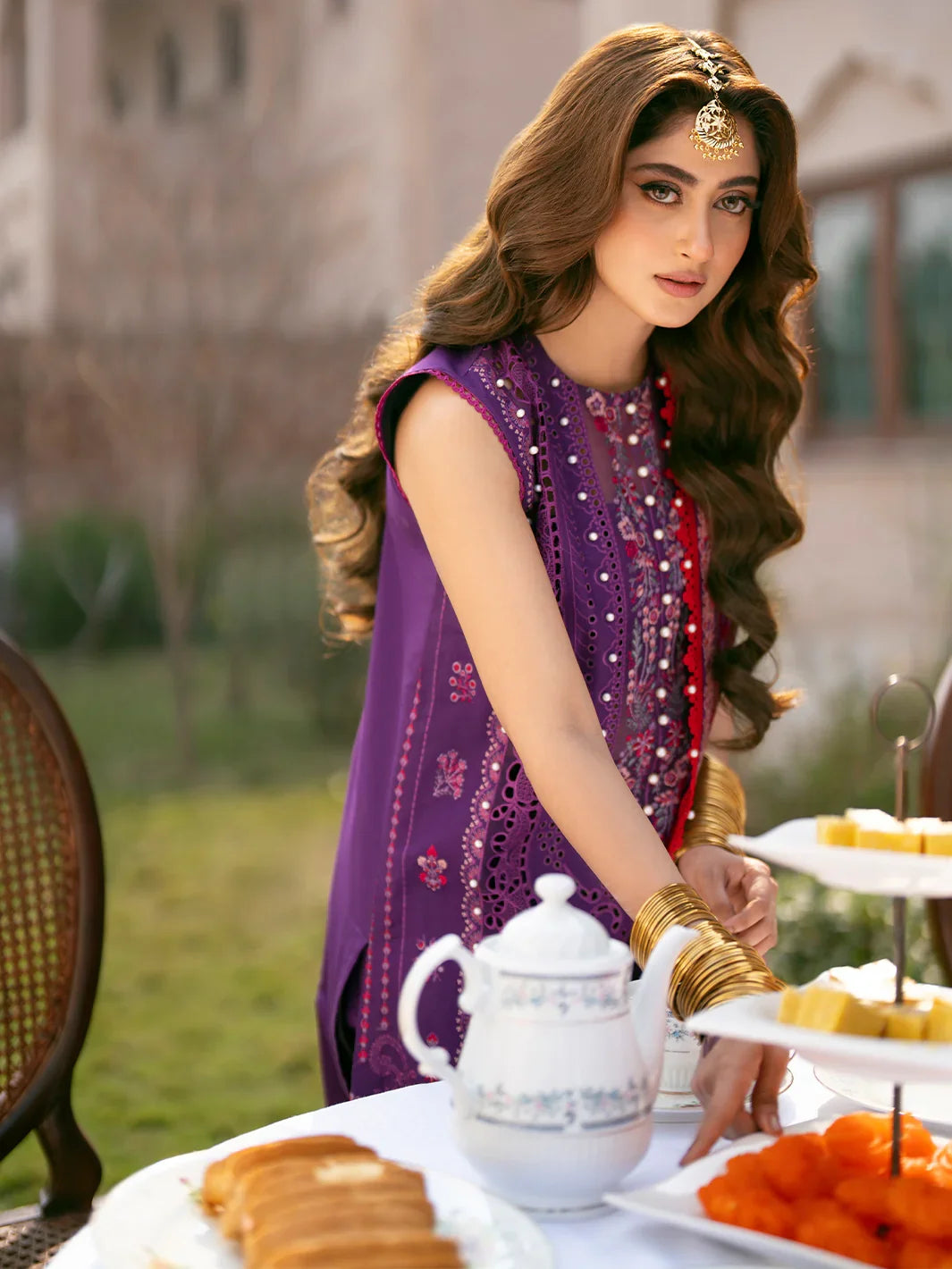 Bin Ilyas Luxury Lawn Embroidered 3 Piece DilBaro