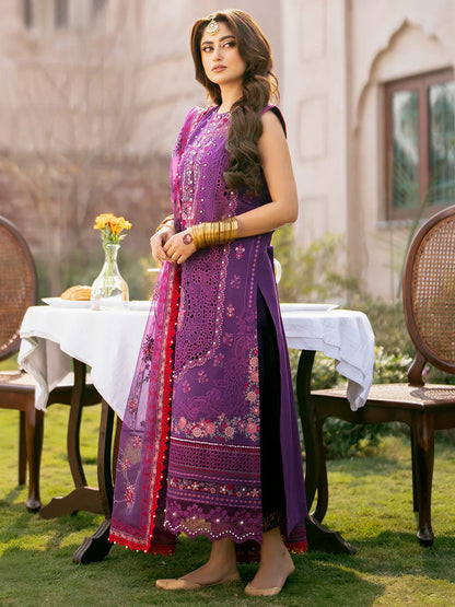 Bin Ilyas Luxury Lawn Embroidered 3 Piece DilBaro