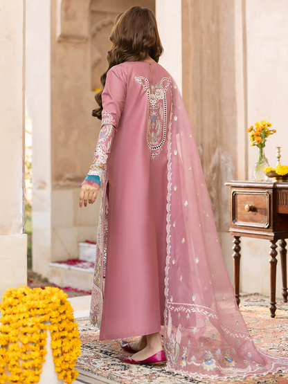 Bin Ilyas Luxury Lawn Embroidered 3 Pc Unstithced Collection DILBARO