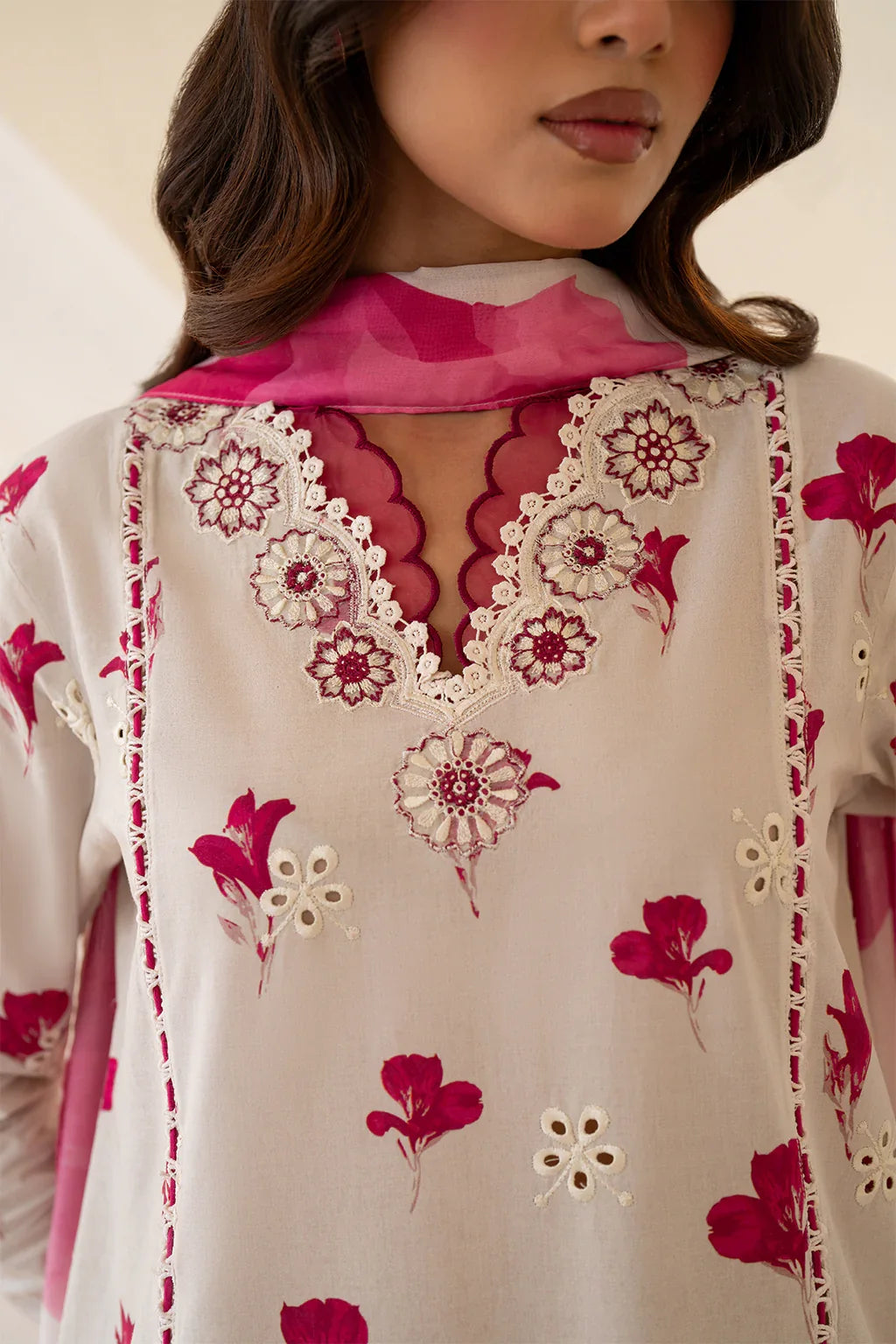 Iznik Premium Lawn Embroidered Collection Unstitched Floral Affair