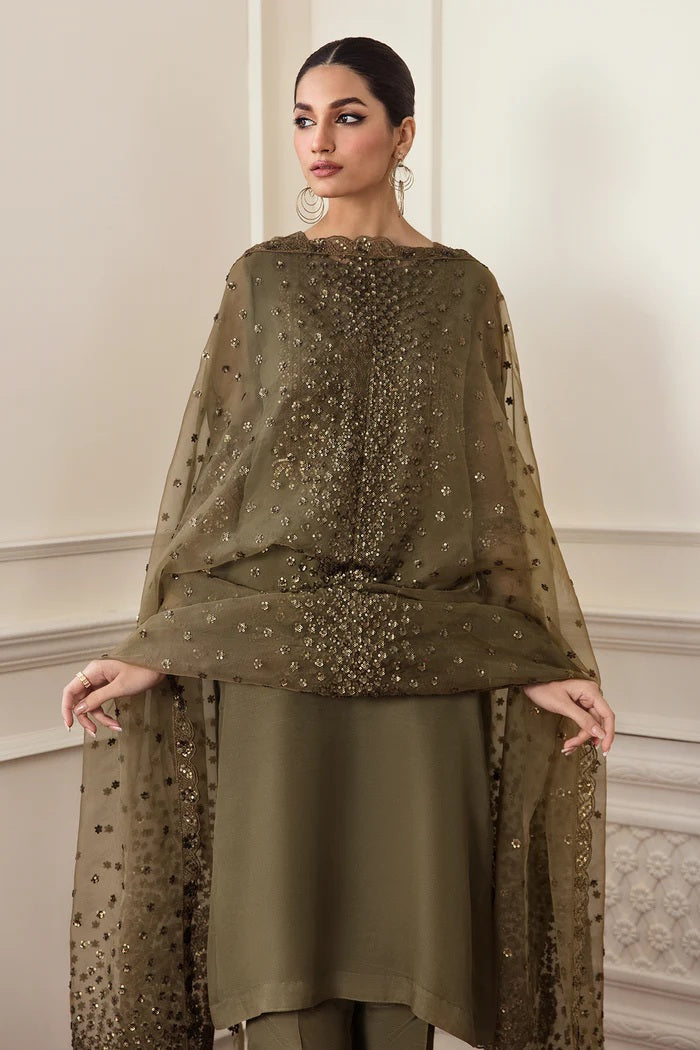 Baroque Chiffon Embroidered 3 Piece Unstitched